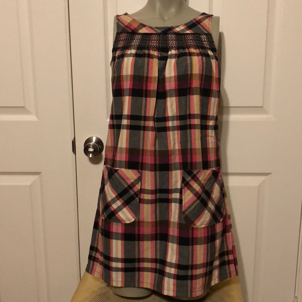 Plaid pattern dress